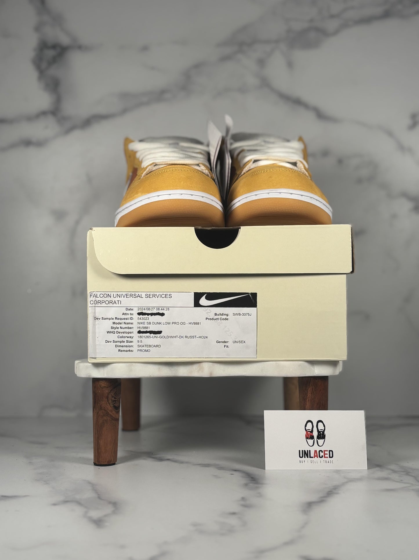 Nike SB Dunk Low Sample 'Chocolate Skateboards Sun'