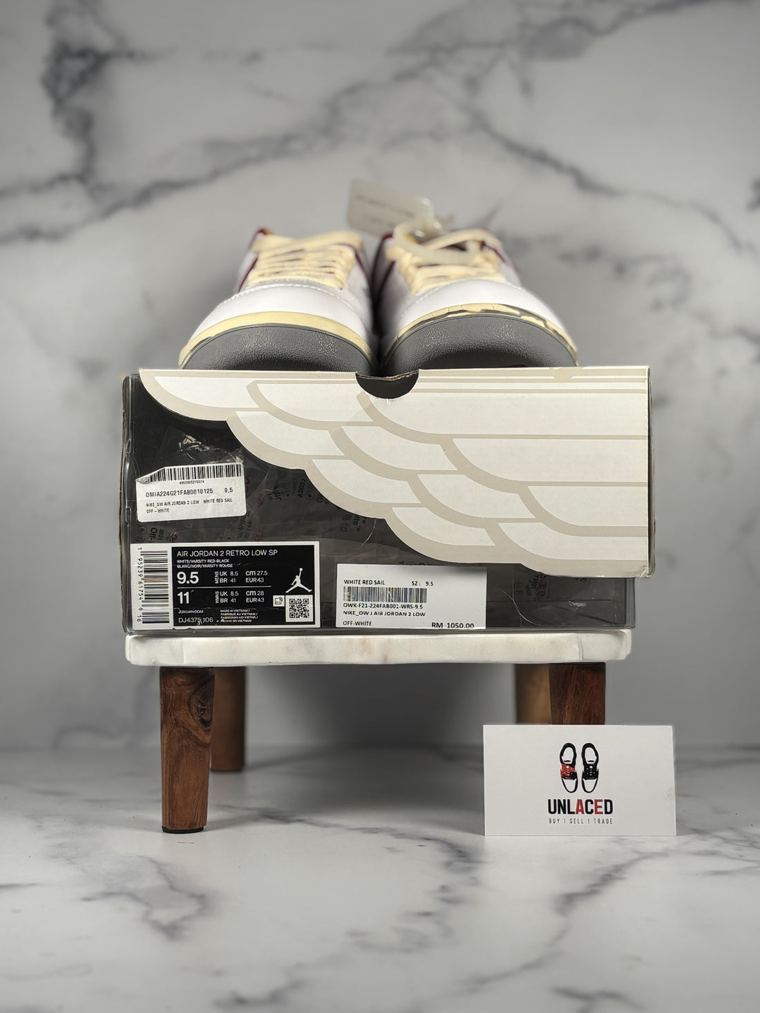 Jordan 2 Retro Low SP 'Off-White White Red'