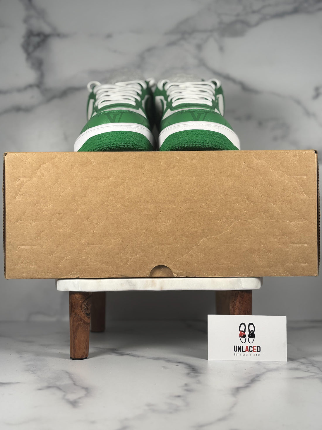 Louis Vuitton Nike Air Force 1 Low 'By Virgil Abloh White Green'