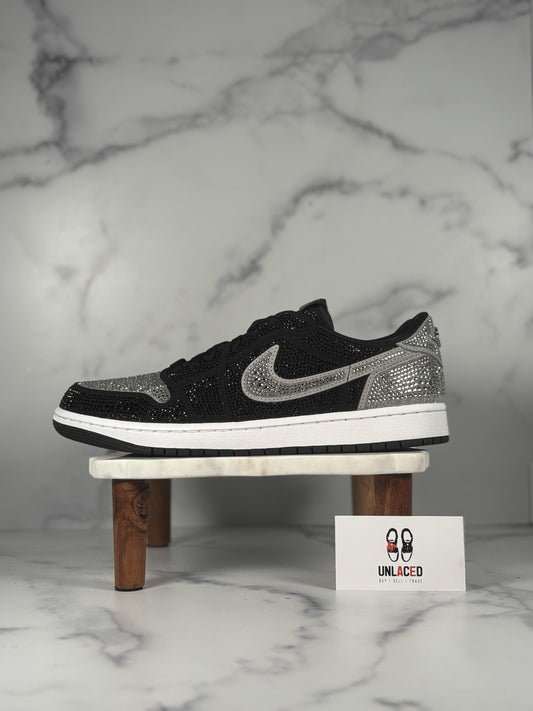Jordan 1 Retro Low OG 'Swarovski Stealth (Women's)'