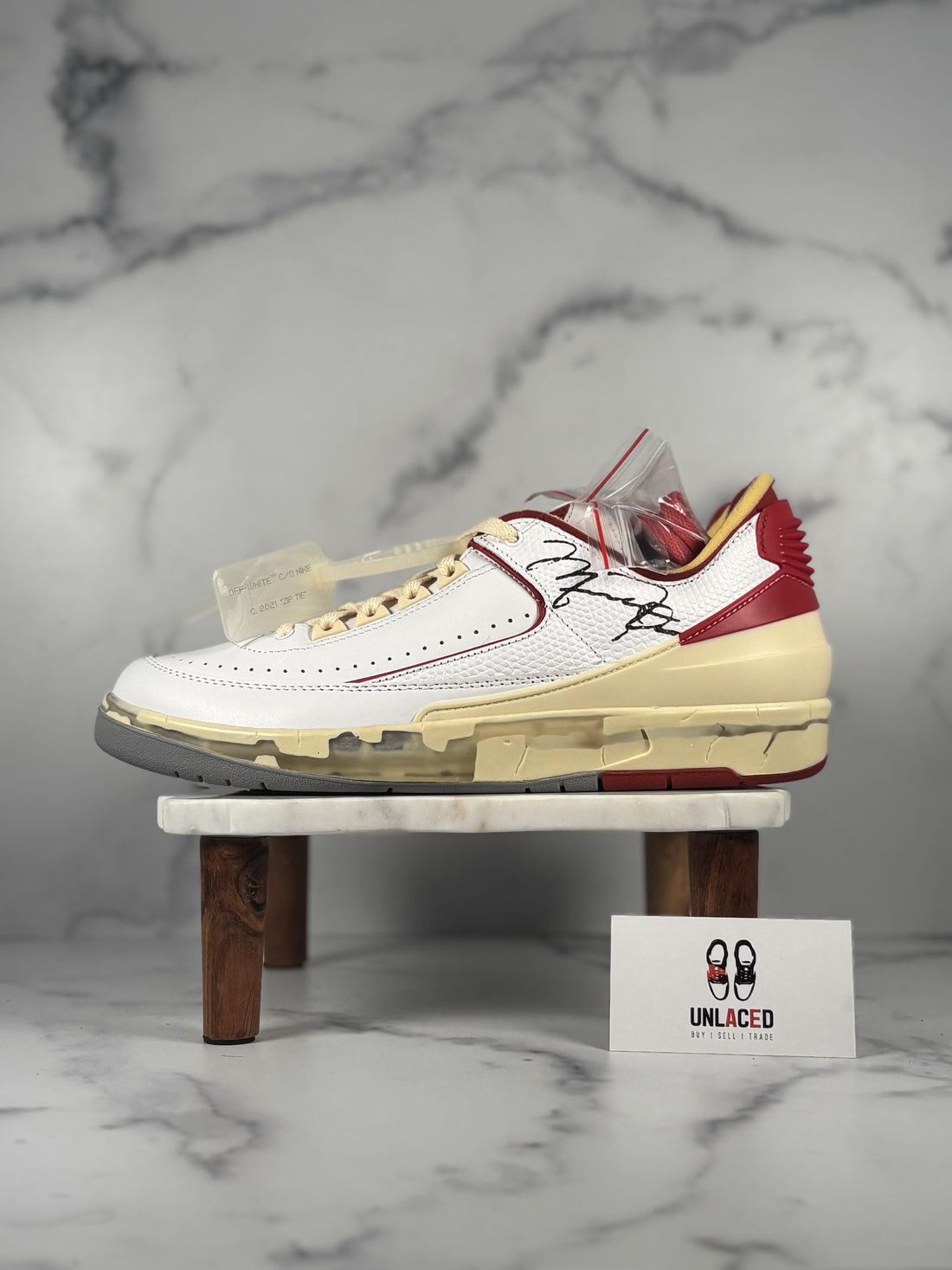 Jordan 2 Retro Low SP 'Off-White White Red'