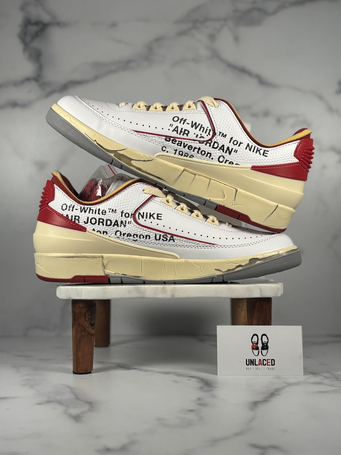 Jordan 2 Retro Low SP 'Off-White White Red'
