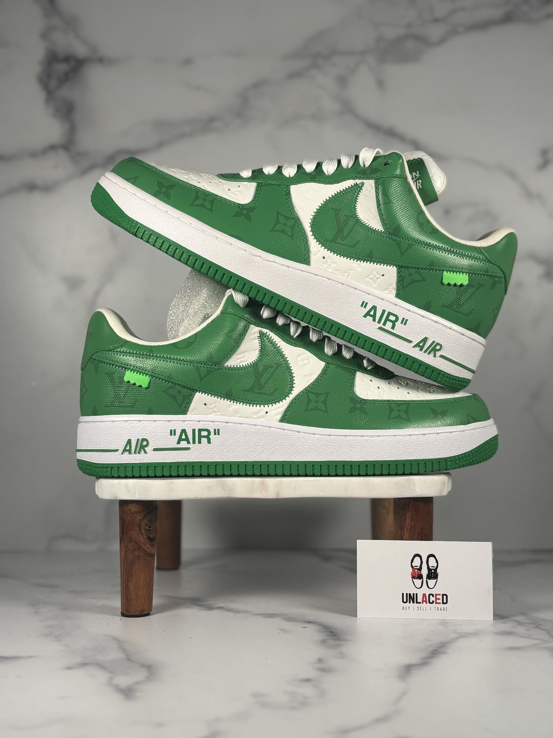 Louis Vuitton Nike Air Force 1 Low 'By Virgil Abloh White Green'