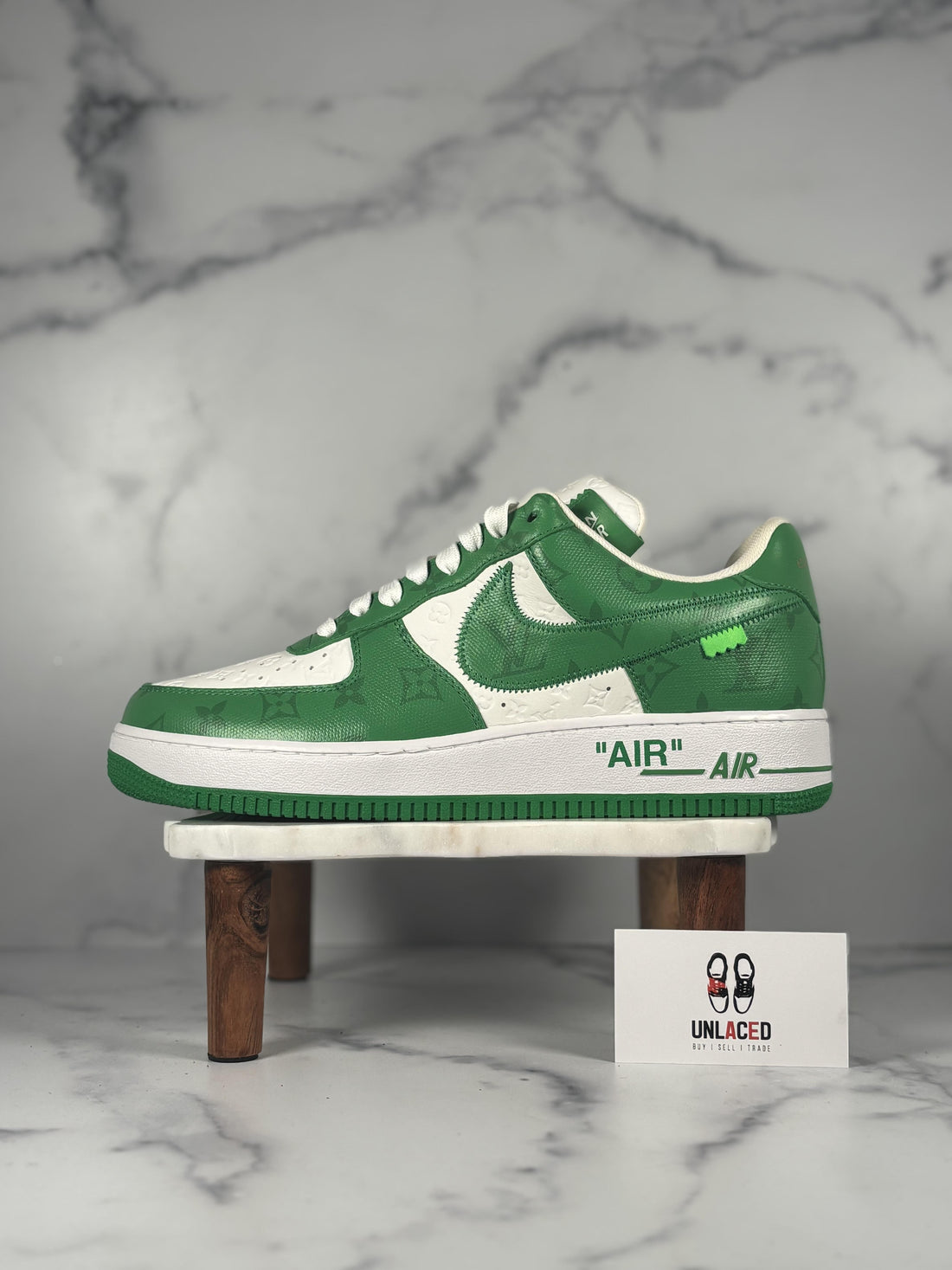 Louis Vuitton Nike Air Force 1 Low 'By Virgil Abloh White Green'