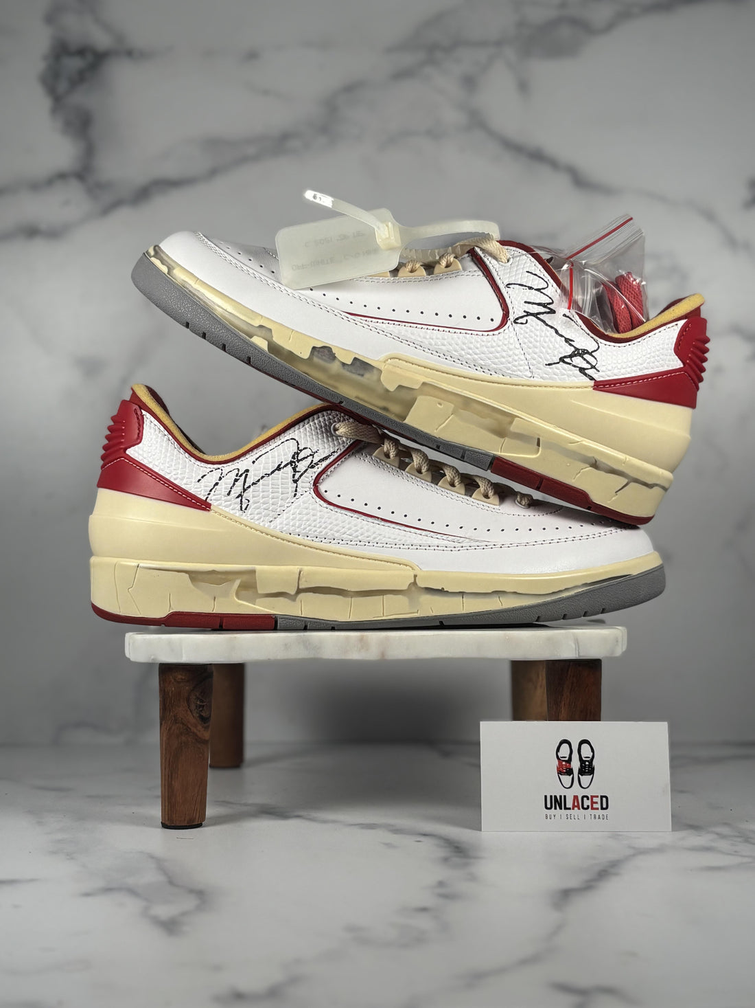 Jordan 2 Retro Low SP 'Off-White White Red'