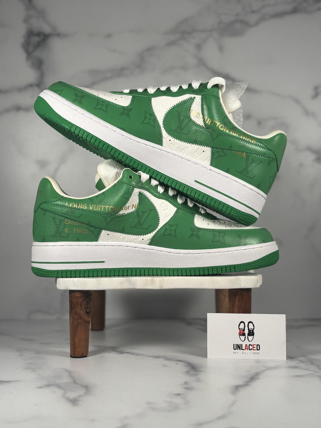 Louis Vuitton Nike Air Force 1 Low 'By Virgil Abloh White Green'